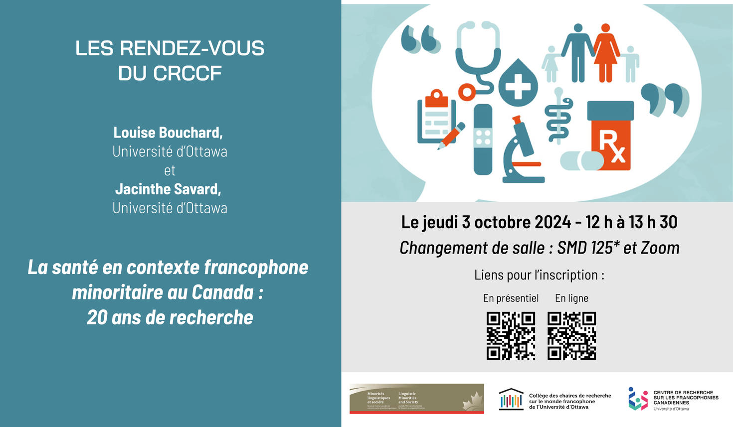 Visuel du rendez-vous du CRCCF du 3 octobre 2024, en bleu et gris.