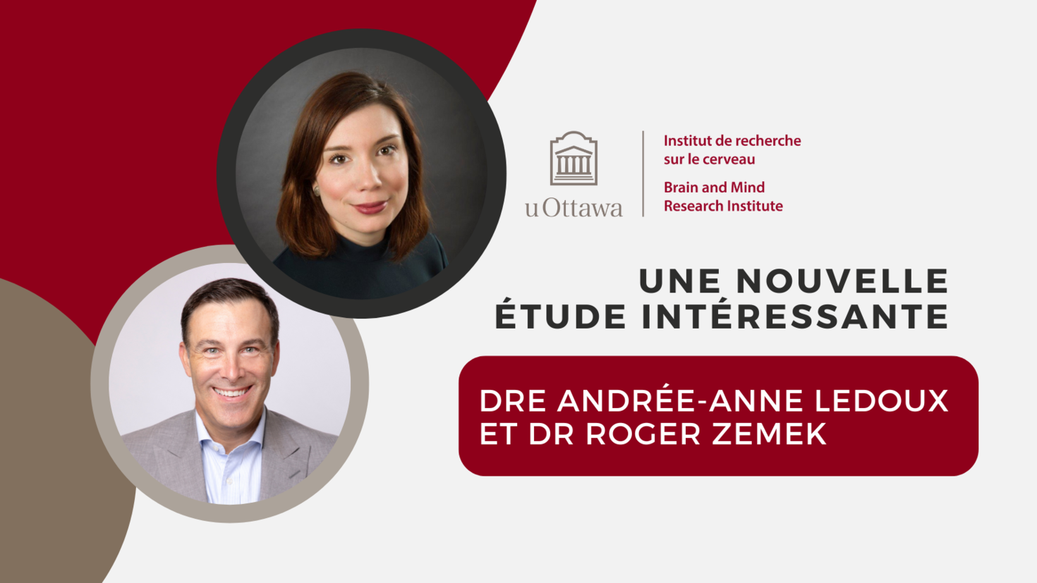 La Dre Andrée-Anne Ledoux et le Dr Roger Zemek déterminent le degré ...