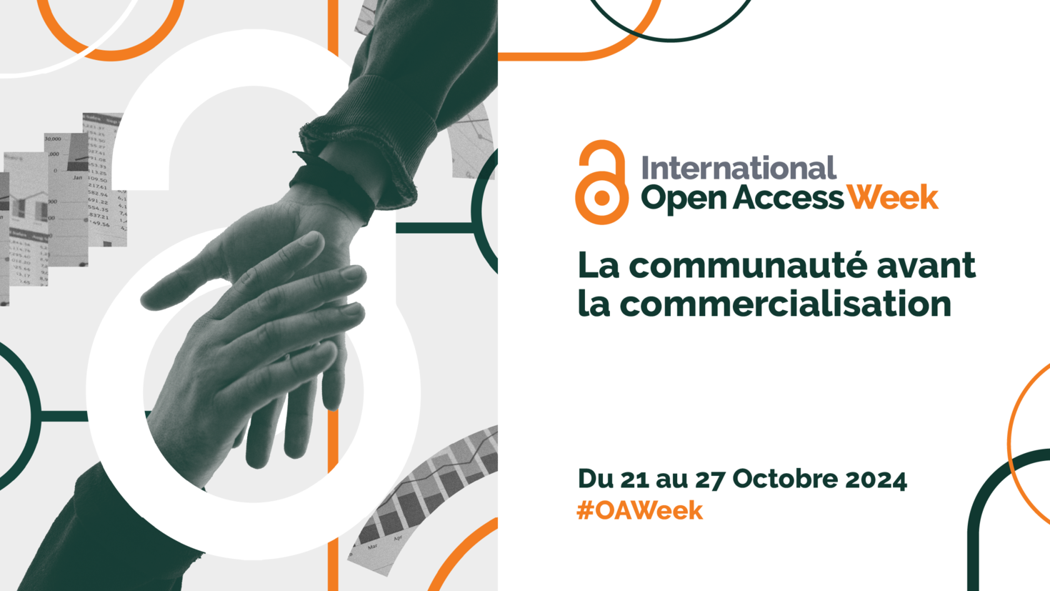 Semaine Internationale du libre accès avec l'icone sous forme de cadenas