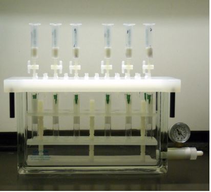 SPE device for removing water