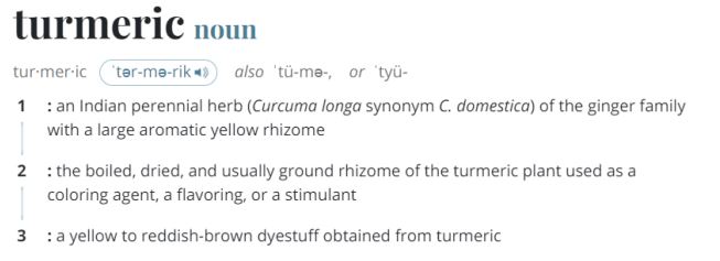 Turmeric pronounciation