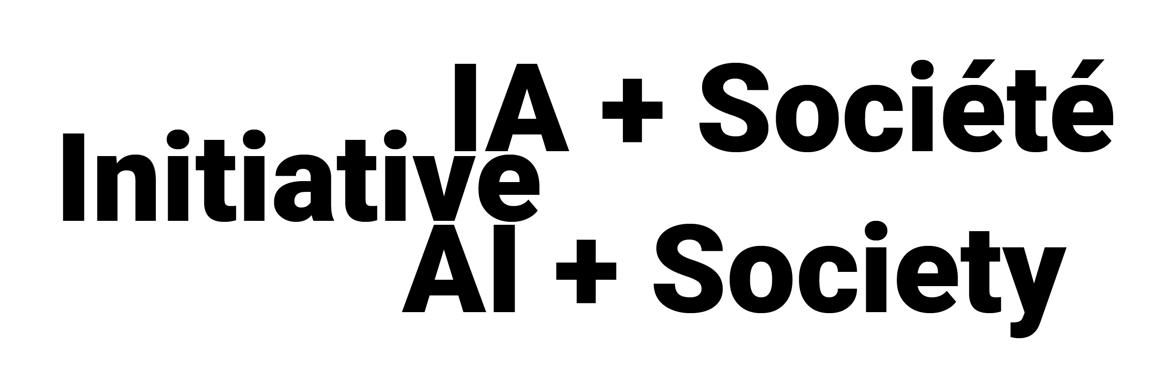 Logo Initiative IA + Société / AI + Society Initiative
