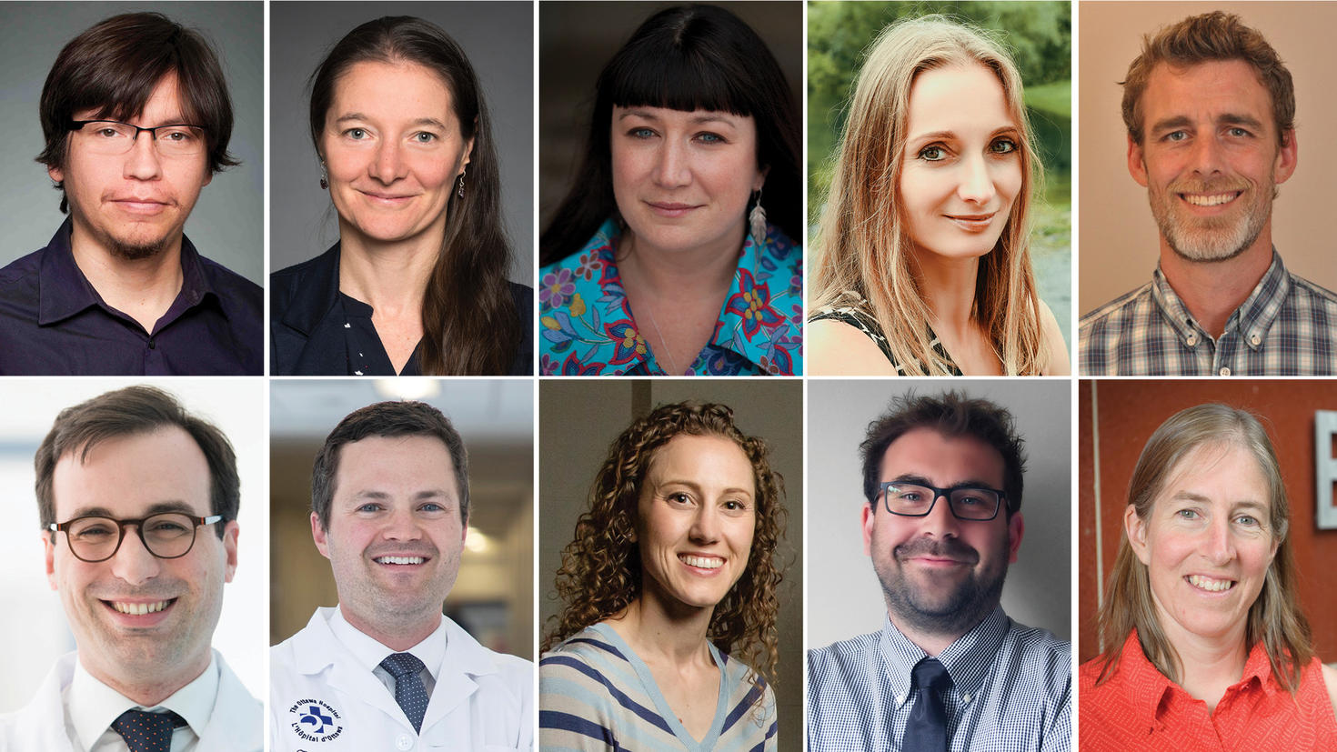 photo montage of ten early researcher award recipients