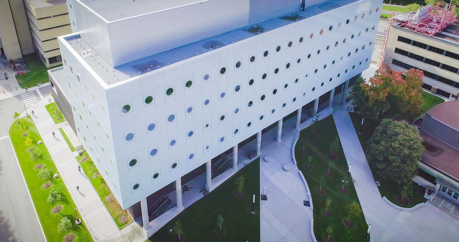 An aerial view of the STEM complex
