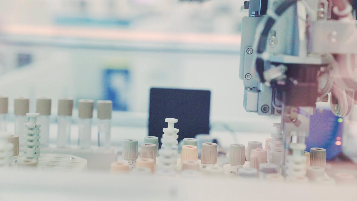samples in a lab