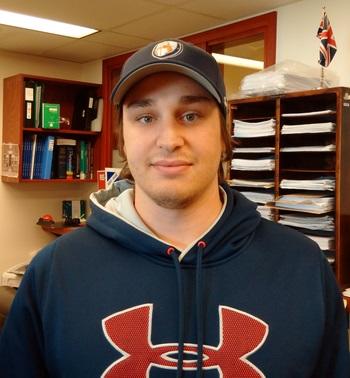 Picture of Vincent Morin in the lab