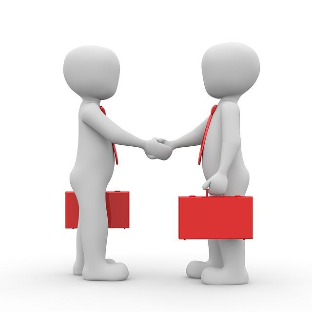 Illustration of handshake
