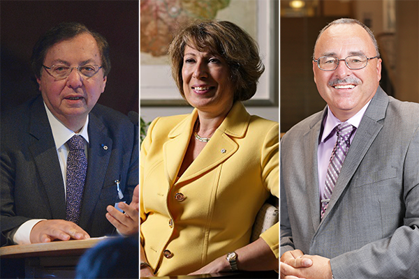 Howard Alper, Mona Nemer and Sylvain Charbonneau