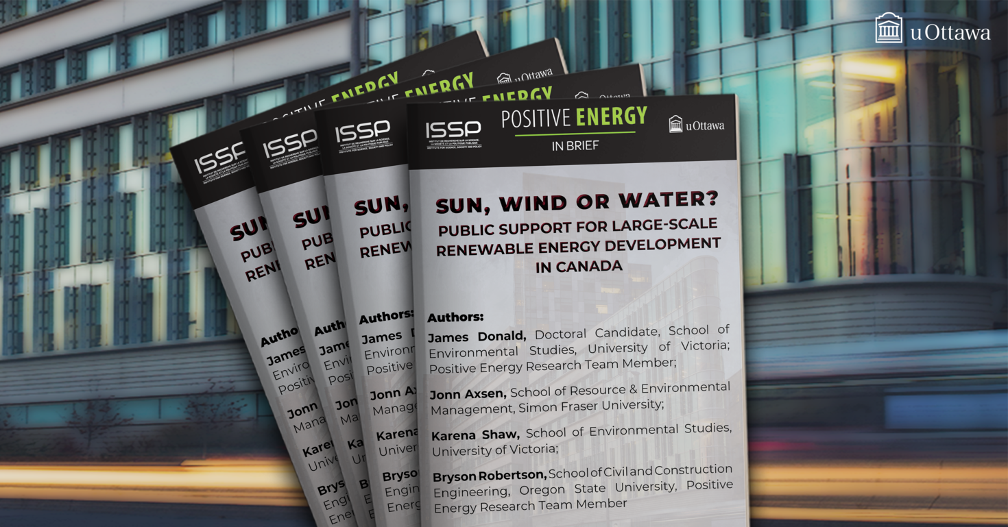 Sun, wind or water? Public support for large-scale renewable energy development in Canada
