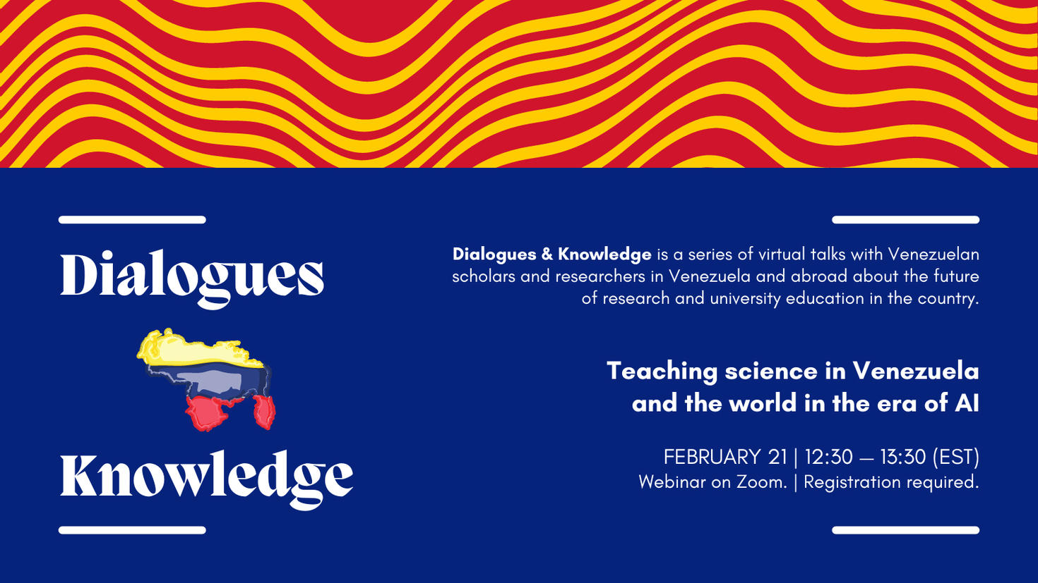 Webinar on February 21: Teaching science in Venzuela and the world in the era of AI