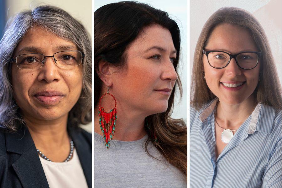 Professors Smita Pakhalé, Aimée Craft and Anna Zumbansen