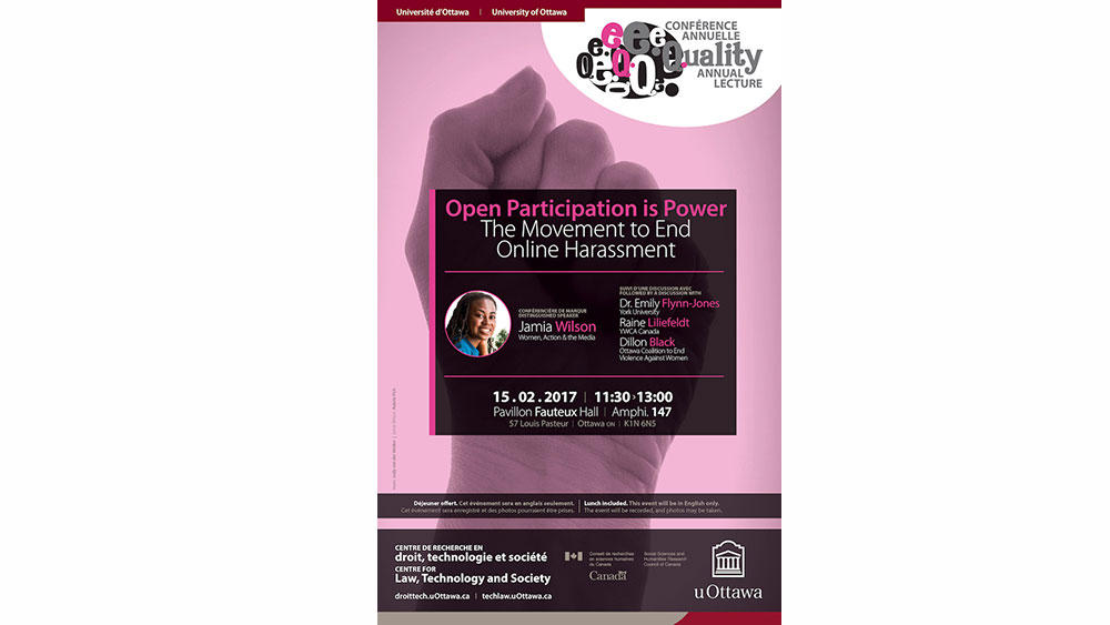 Open Participation is Power: The Movement to End Online Harassment poster