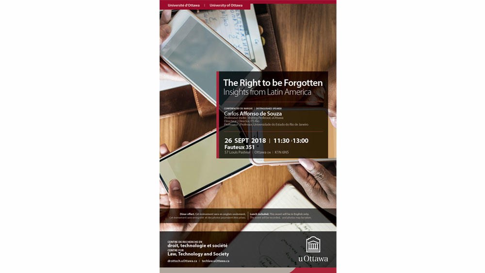 Carlos Affonso Souza: The Right to be Forgotten poster