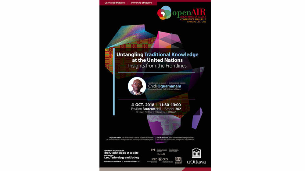 Alternative text Untangling Traditional Knowledge at the United Nations Poster