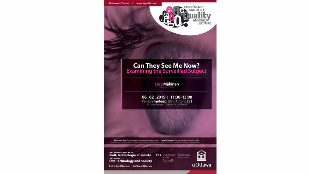 Poster for the event Can They See Me Now? Examining the Surveilled Subject