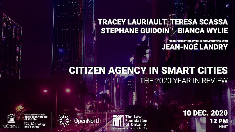 Poster for the event Citizen Agency in Smart Cities