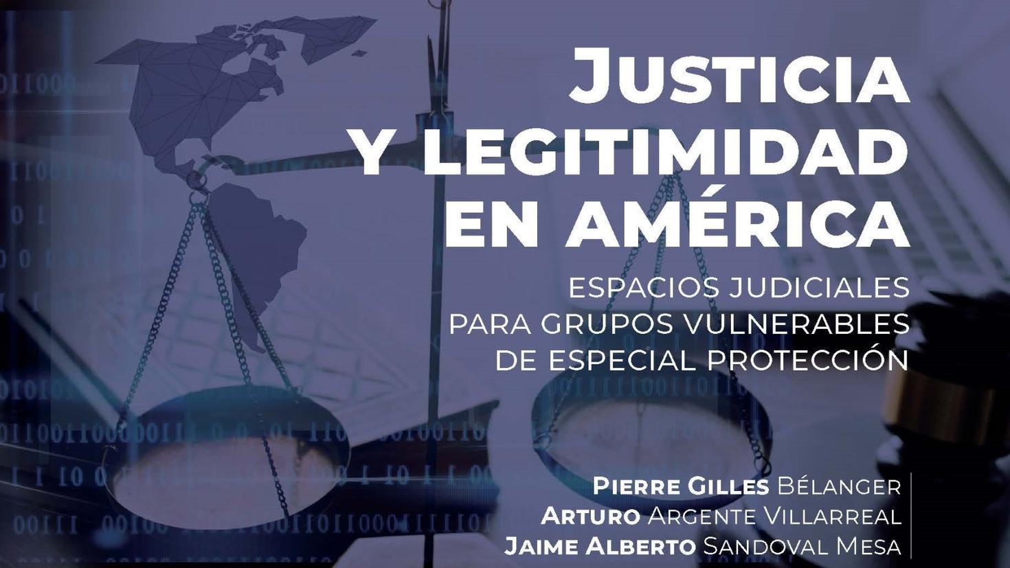 Book cover: Justice and legitimacy in America
