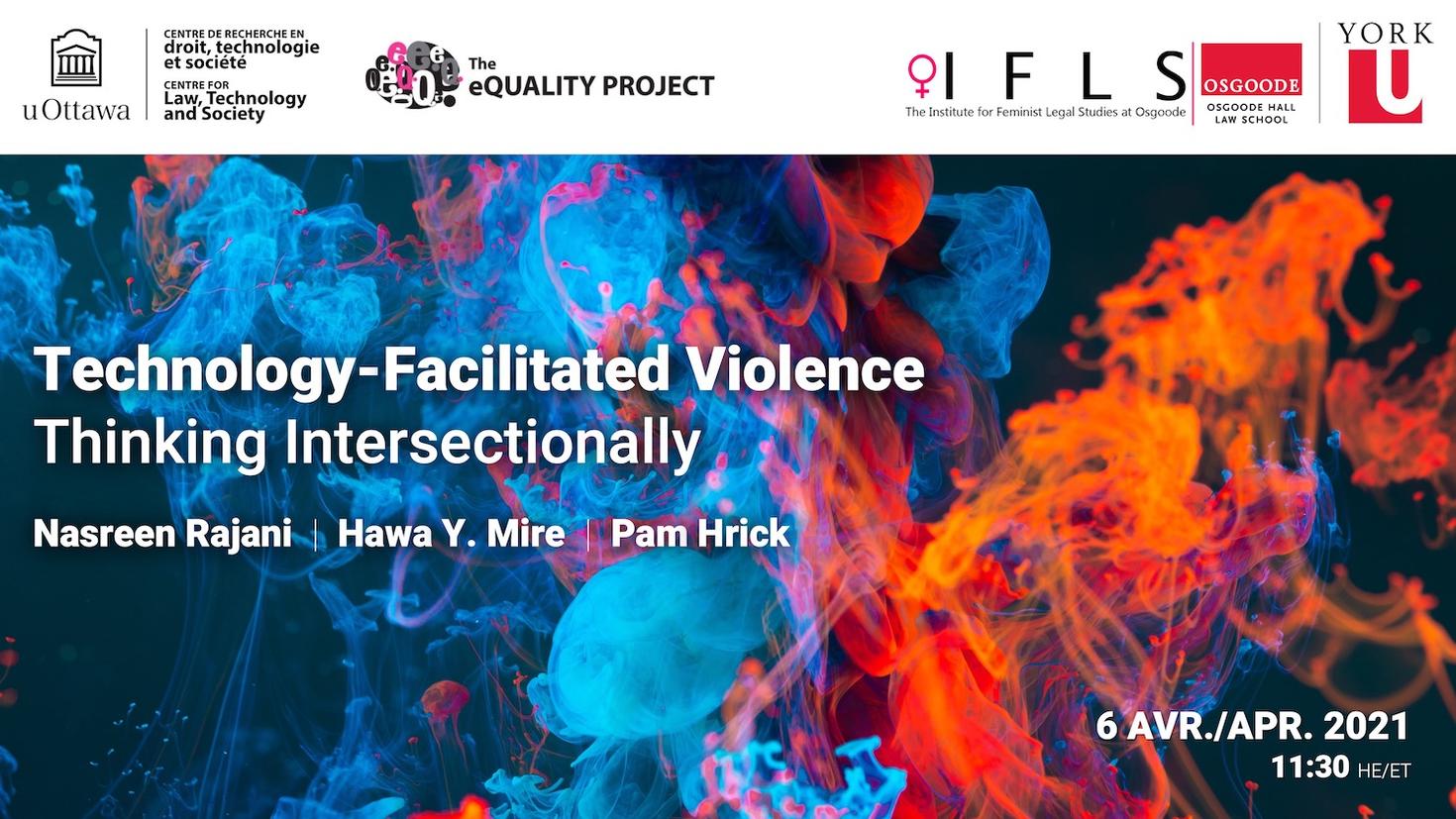 Poster for the event Technology-Facilitated Violence: Thinking Intersectionally
