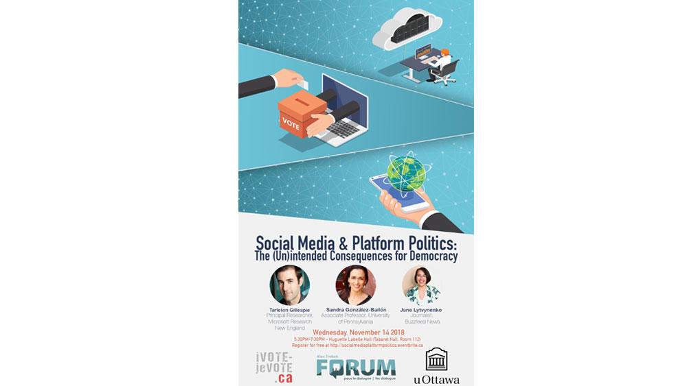 Poster for the event Social Media & Platform Politics