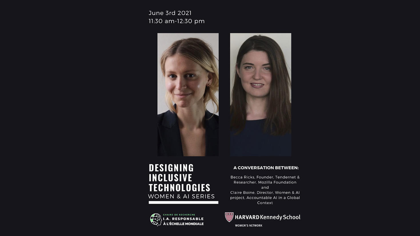 Poster for the event Designing Inclusive Technologies