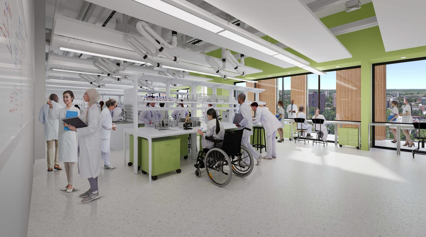 AMRC laboratory view rendering 2023