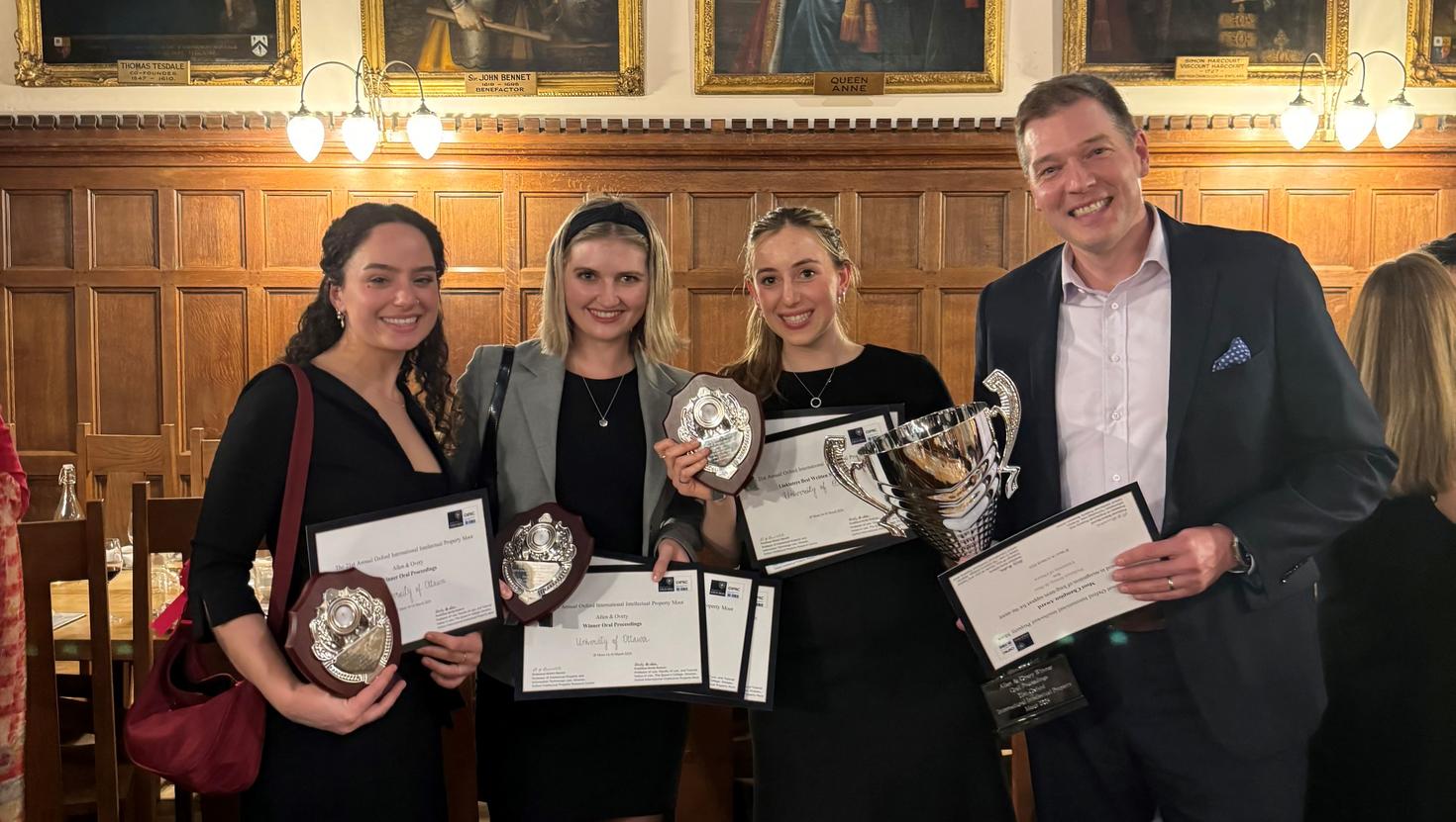 Winners of the Oxford International Intellectual Property Moot