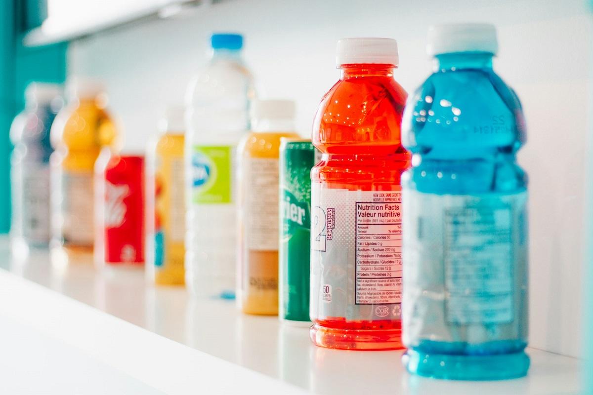 Selection of electrolyte drinks