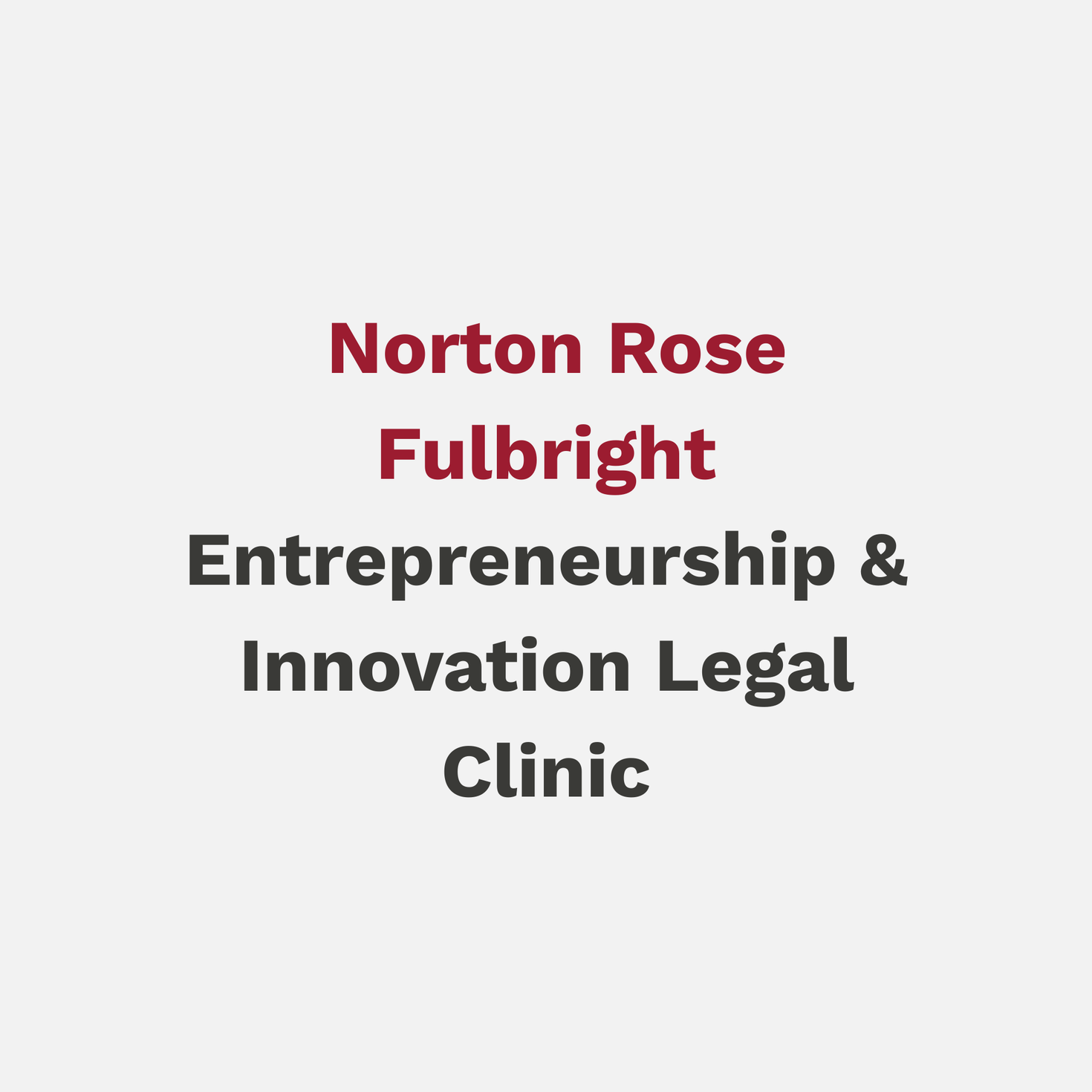  Norton Rose Fulbright Entrepreneurship & Innovation Legal Clinic