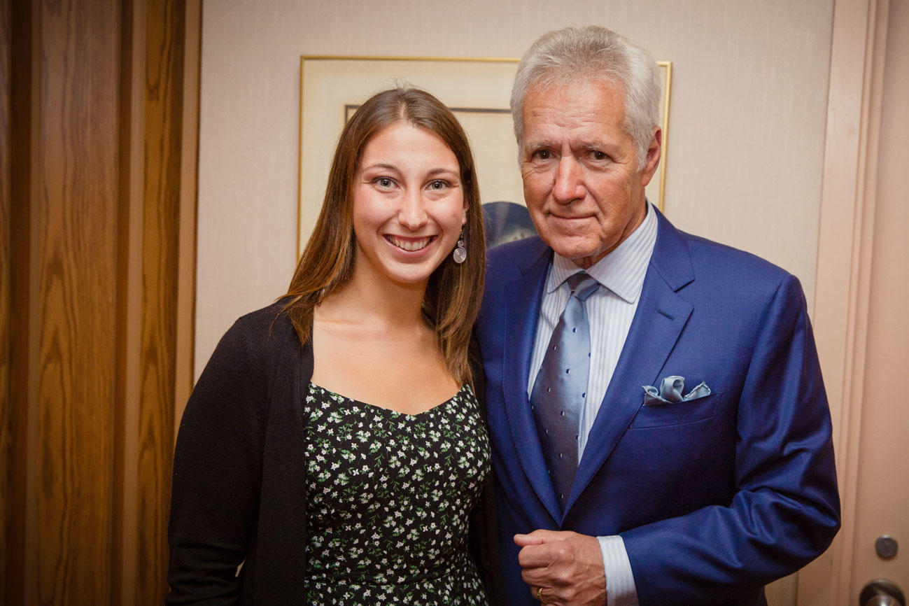 Alex Trebek et Hunter Kelly
