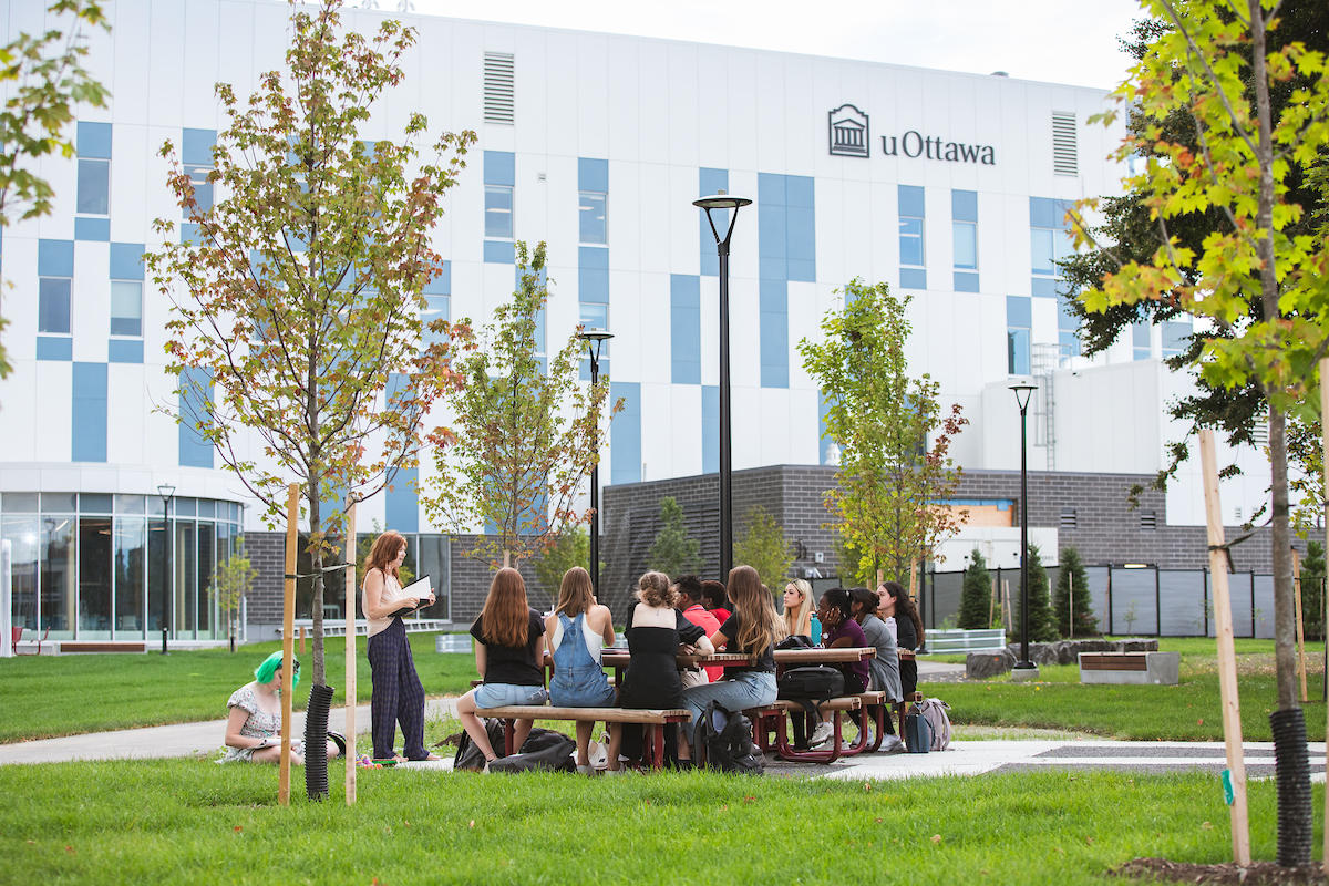 Students on Lees campus
