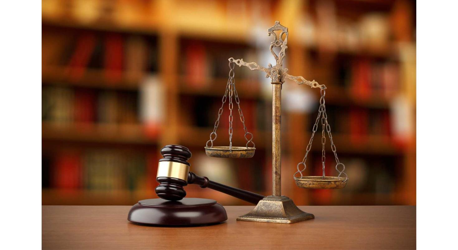 Judge's gavel and scales of justice