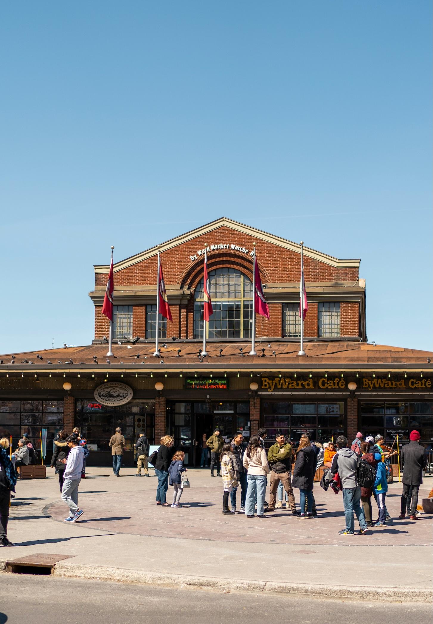 By Ward Market during summer time