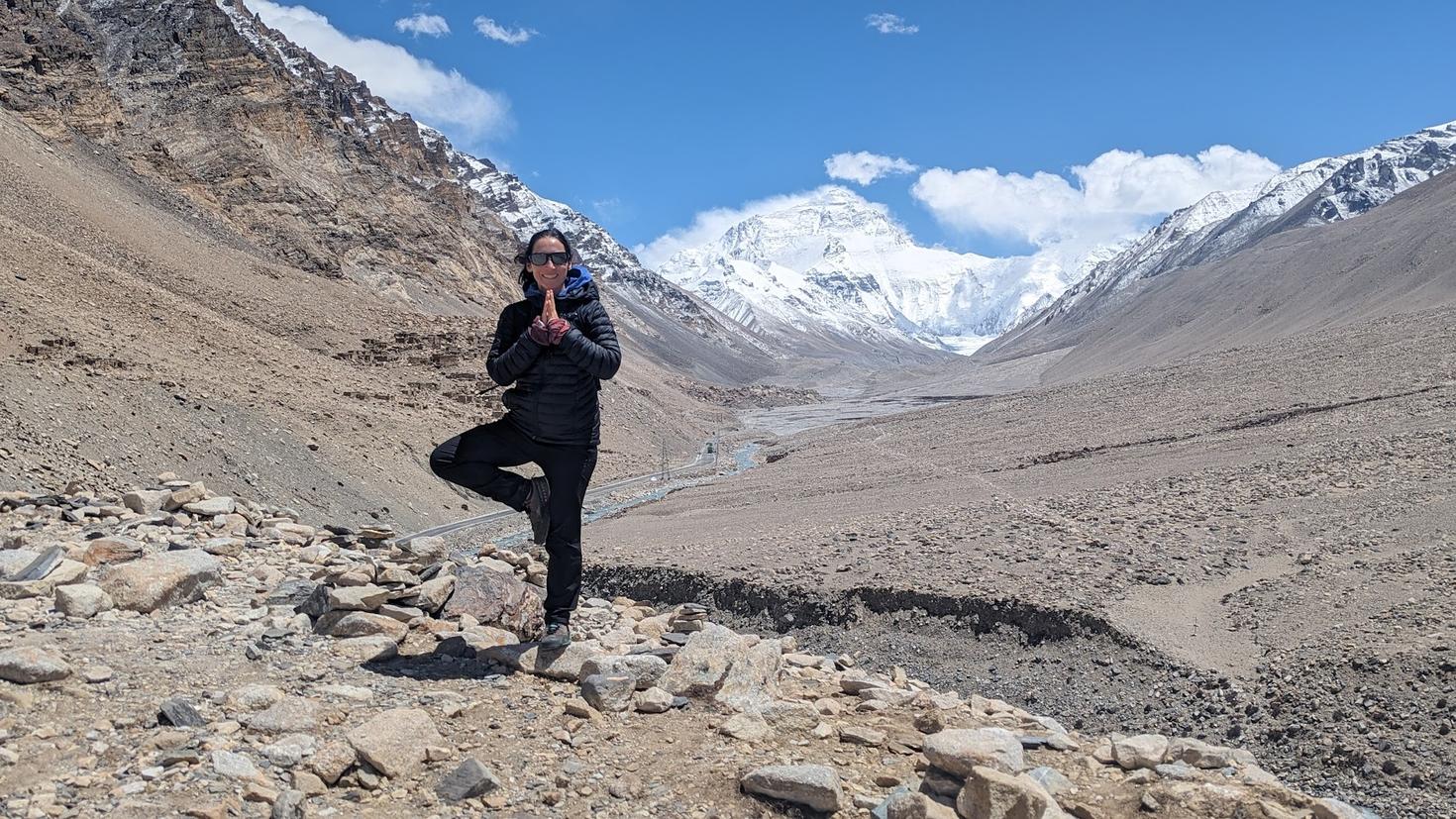 Myra Beaudoin Bertrand on Mount Everest