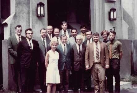 Group of biology professors in 1970