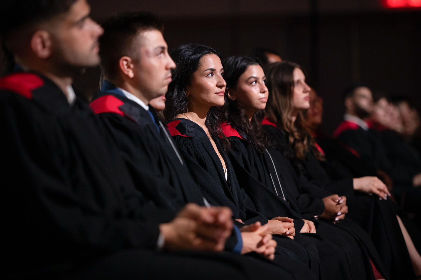Students at Convocation ceremony