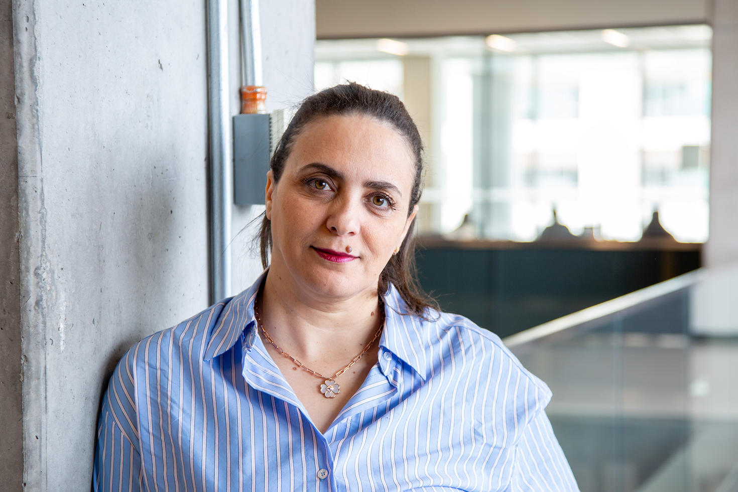 Close-up portrait of Sarra Magdouli