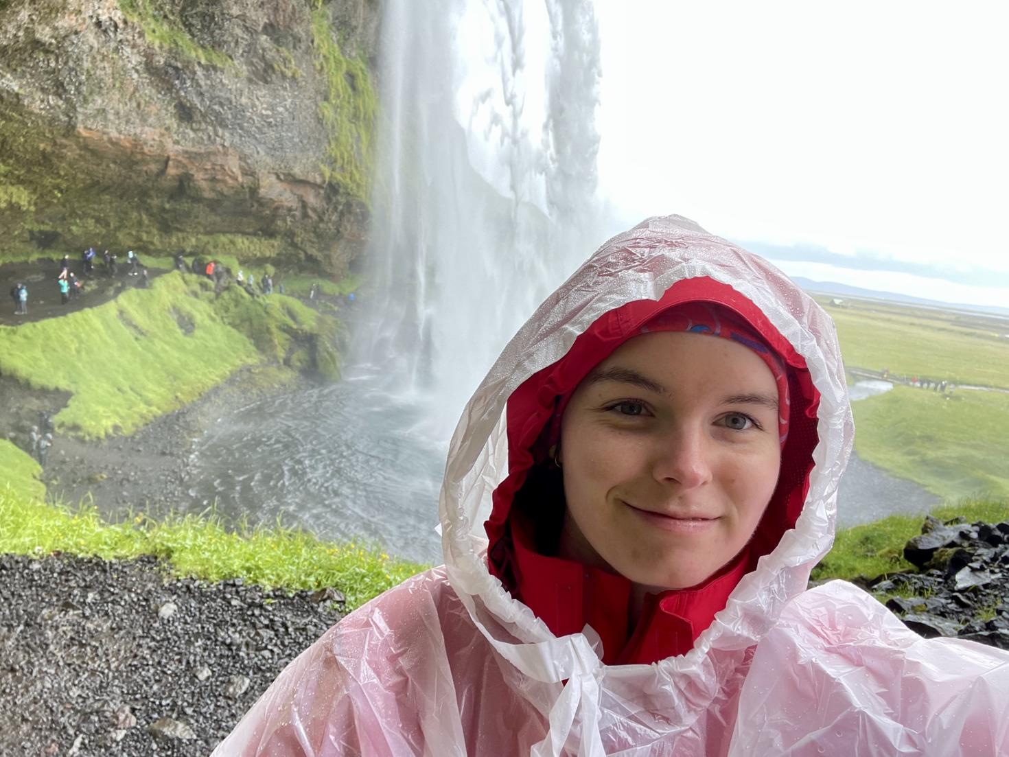 Mélodie Bellefleur during a trip to Iceland