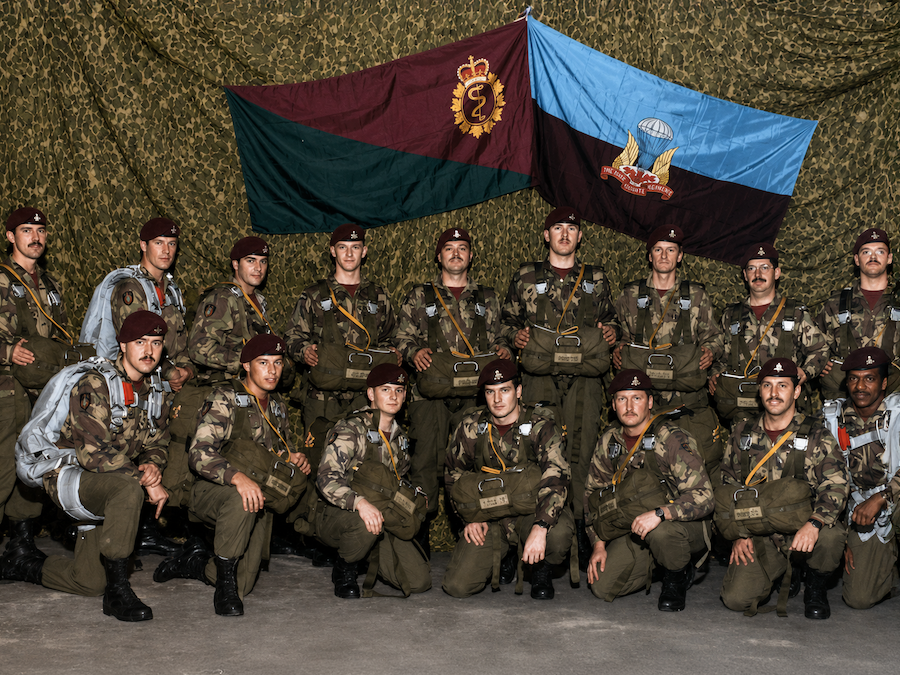 Régiment aéroporté du Canada, peloton médical aéroporté, BFC Petawawa, Petawawa (Ontario), 1989.