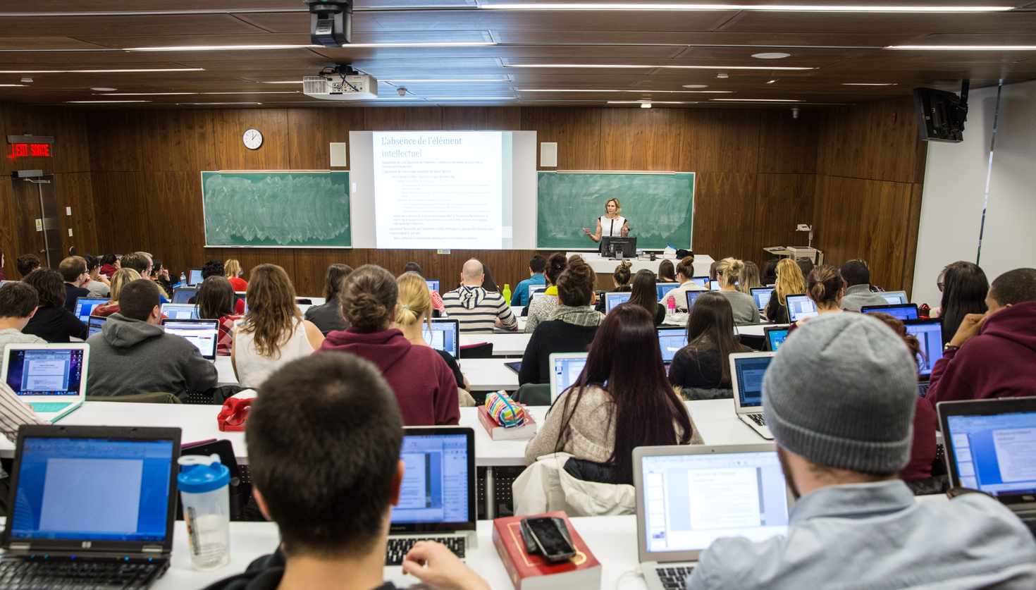 Students in a class.