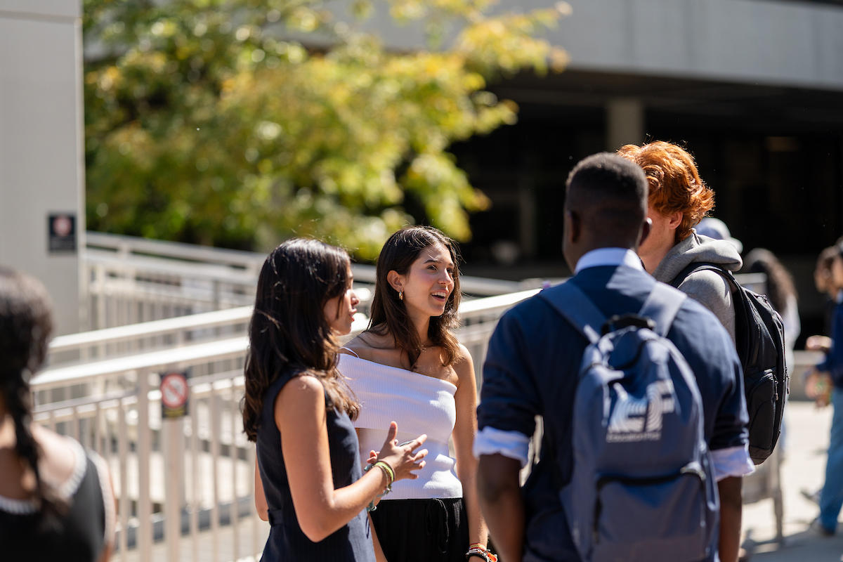 Students on campus