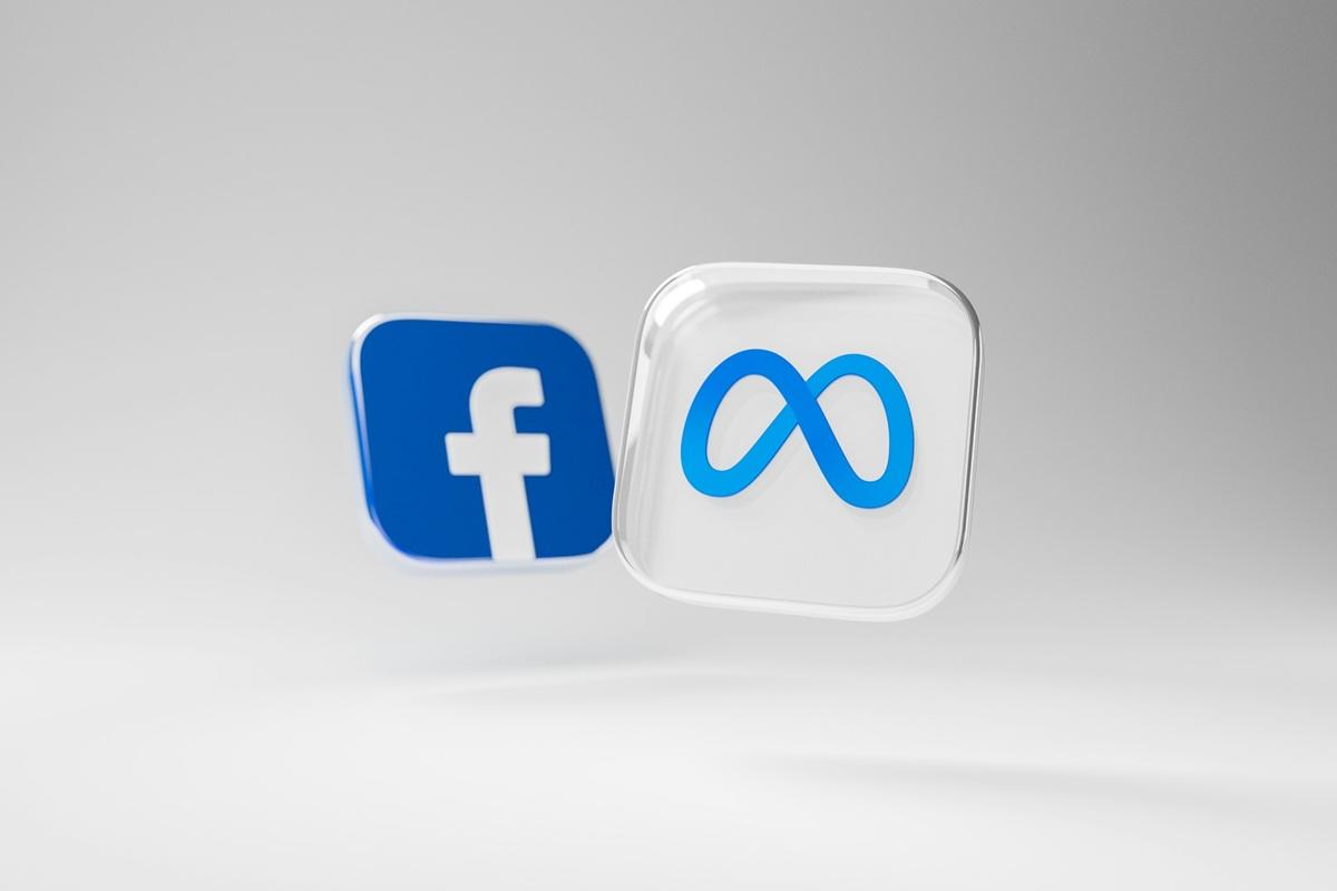Icônes représentant Facebook et Meta