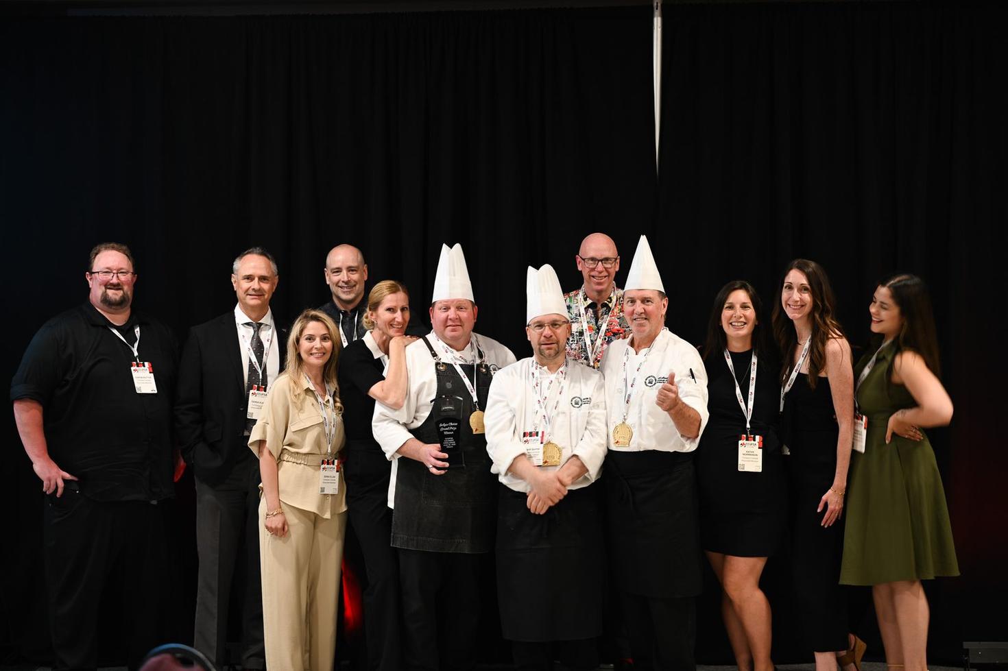 The uOttawa Dining Hall team during the Canadian College and University Food Service Association Culinary Challenge 2026.
