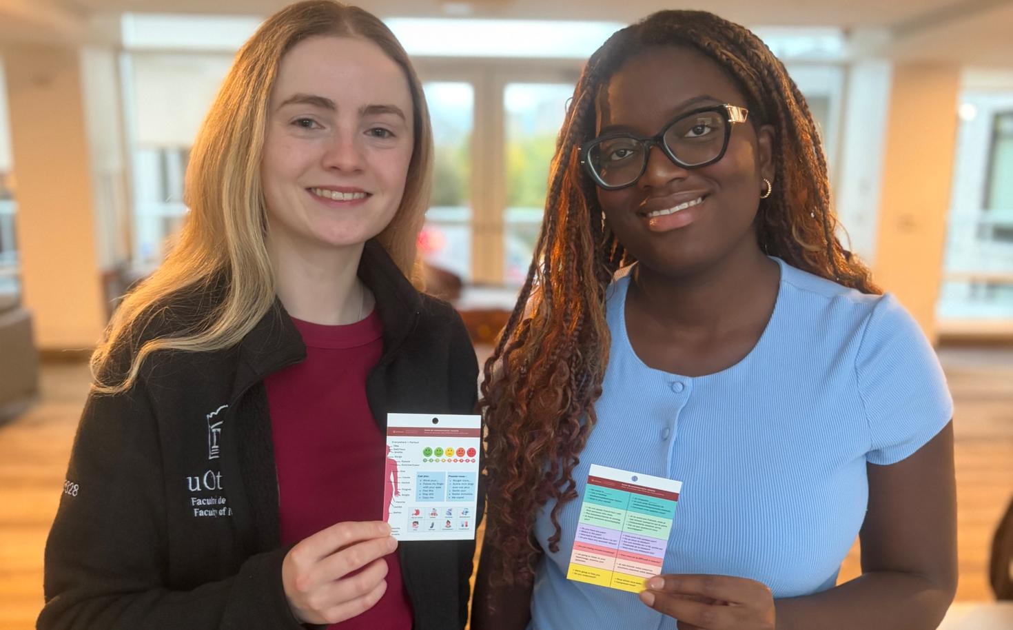 Katherine Taplin et Tiffany Ange Tchigio Djomou