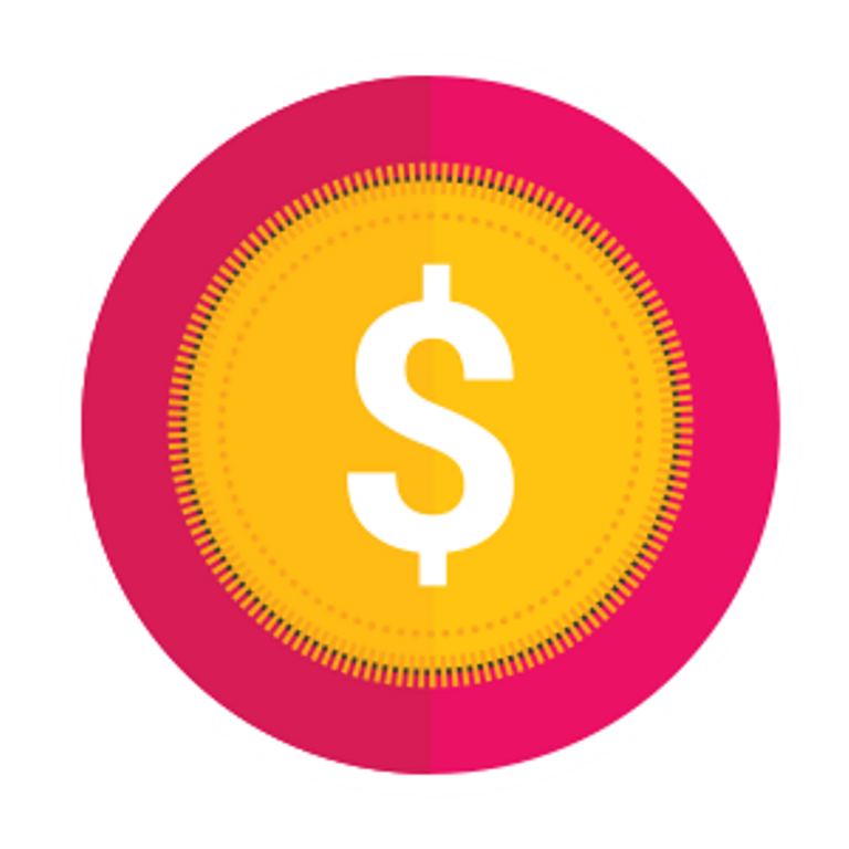 Comic-style illustration of a dollar sign