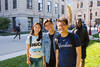 students on campus