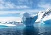 Glacier floating in Arctic waters