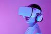 Woman wearing VR googles
