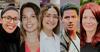 From left to right: Zahra Clayborne, Alise Gertsenchtein, Stephanie Hajjar, Carlos Rivas and Kristen Thomasen