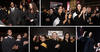 photos of people applauding at the ceremonies