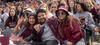 Students watching a Gee-Gees game.